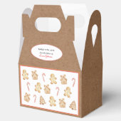 Gingerbread Christmas Cookie Exchange kraftpapier Bedankdoosjes (Geopend)
