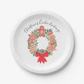 Gingerbread Christmas Cookie Exchange Party Papieren Bordje (Voorkant)