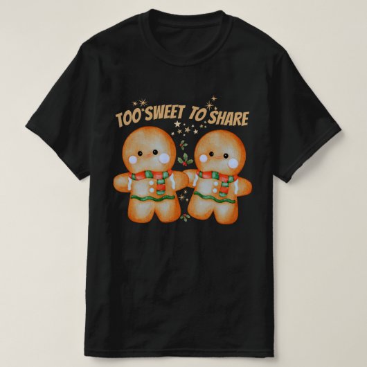 Gingerbread Christmas Design T-Shirt (Design voorkant)
