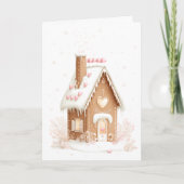 Gingerbread Christmas Feestdagen Kaart (Voorkant)