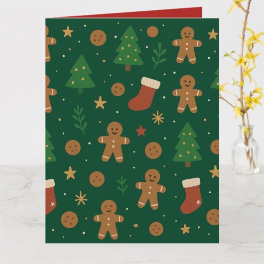 Gingerbread Christmas Fun Kaart (Gele Bloem)