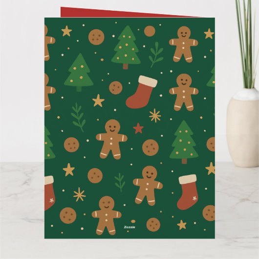 Gingerbread Christmas Fun Kaart (Achterkant)