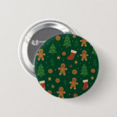 Gingerbread Christmas Fun Ronde Button 5,7 Cm (Voorkant /achterkant)
