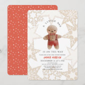 Gingerbread Christmas Holiday Boy Baby shower Kaart (Voorkant / Achterkant)