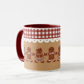 Gingerbread Christmas Holiday Coffee Mok (Voorkant links)