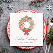 Gingerbread Christmas Holiday Cookie Exchange Servet
