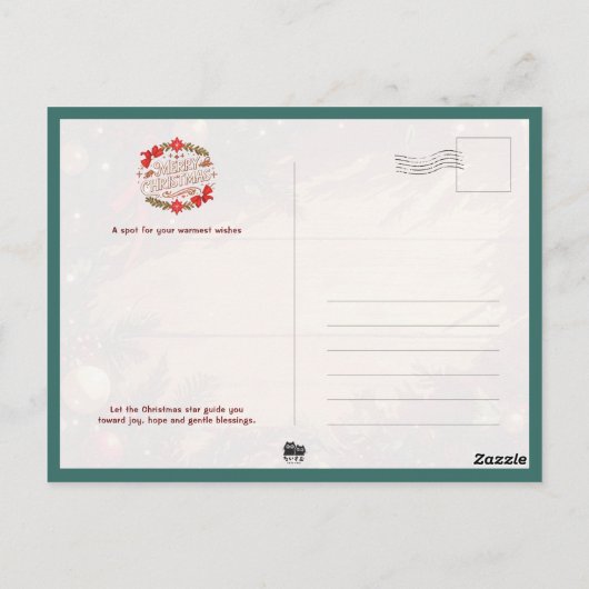 Gingerbread Christmas House Briefkaart (Achterkant)