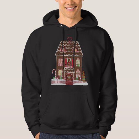 Gingerbread Christmas House Hoodie (Voorkant)
