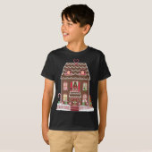 Gingerbread Christmas House T-shirt (Voorkant volledig)