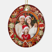 & Gingerbread Christmas I Custom Holiday Keepsake Keramisch Ornament (Links)
