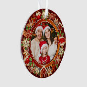 & Gingerbread Christmas I Custom Holiday Keepsake Ornament (voorkant)