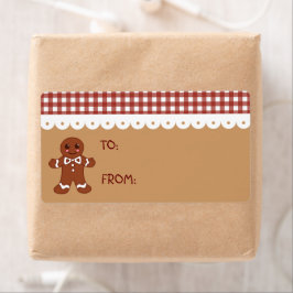Gingerbread Christmas Kitchen Cadeau Label Labels