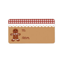 Gingerbread Christmas Kitchen Cadeau Label Labels
