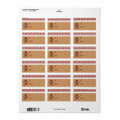 Gingerbread Christmas Kitchen Cadeau Label Labels (Full Sheet)