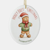 Gingerbread Christmas Ornament | Custom Name (Rechts)