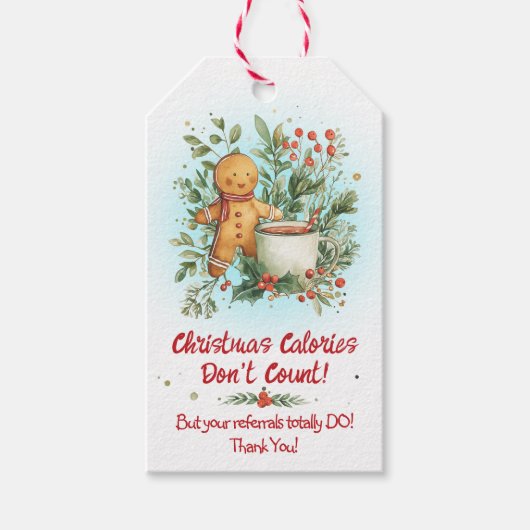 Gingerbread Christmas Pop-By Cadeaulabel (Voorkant)