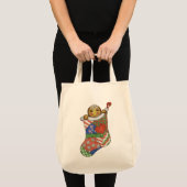 Gingerbread Christmas Stocking Bag Tote Bag (Voorkant (product))