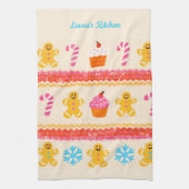 Gingerbread Christmas Tea Towel Theedoek (Verticaal)
