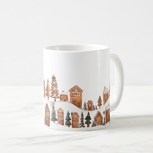 Gingerbread Christmas Town Mok (Voorkant rechts)