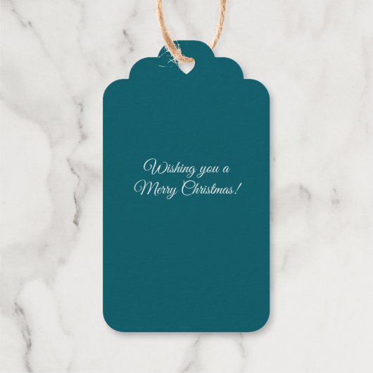 Gingerbread Christmas Tree Cadeaulabels (Achterkant)