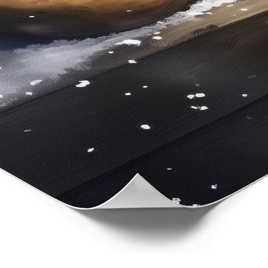 Gingerbread Christmas Wall Art, Cozy Coffee Lover  Poster (Hoek)