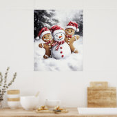 Gingerbread Christmas Wall Art Poster (Keuken)