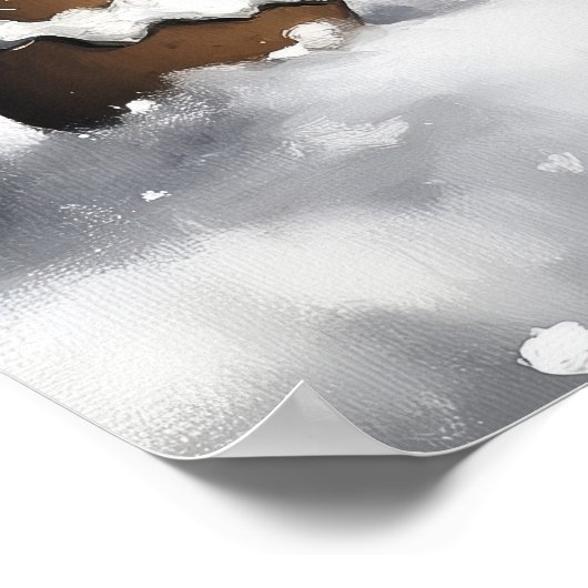 Gingerbread Christmas Wall Art Poster (Hoek)