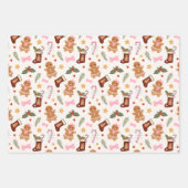 Gingerbread Christmas Wrapping Paper Sheets (Voorkant)