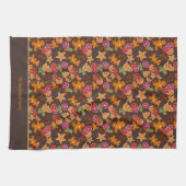 Gingerbread Citrus Spice Christmas familienaam toe Theedoek (Horizontaal)