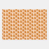 Gingerbread Citrus Spice Gingham Rustic Christmas Inpakpapier Vel (Voorkant 2)