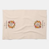 Gingerbread Citrus Spice Wreath Kerstvakantie Theedoek (Horizontaal)