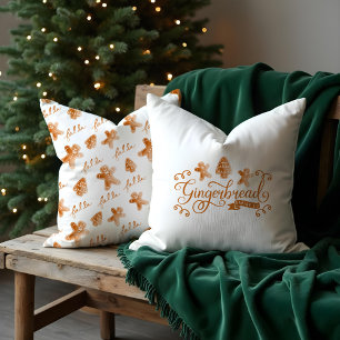 Gingerbread & Co. Waterverf Gingerbread Cookie Kussen