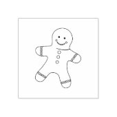 Gingerbread Cookie Art Stamp Rubberstempel (Afrduk)
