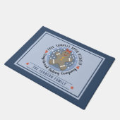 Gingerbread Cookie Baking Company Achternaam Deurmat (Schuin)