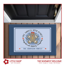 Gingerbread Cookie Baking Company Achternaam Deurmat