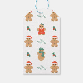 Gingerbread Cookie Christmas Pattern Cadeaulabel