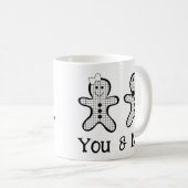 Gingerbread Cookie Couple Love Mok (Voorkant rechts)