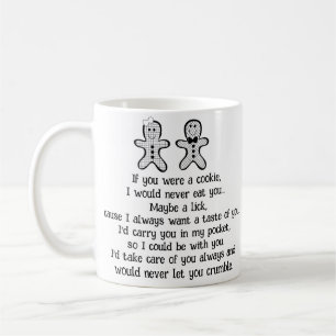 Gingerbread Cookie Couple Love Mok