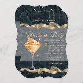 Gingerbread Cookie Drink Confetti Kerstfeest Kaart (Voorkant / Achterkant)