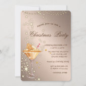 Gingerbread Cookie Drink Licht Roos GoldChristmas Kaart (Voorkant)