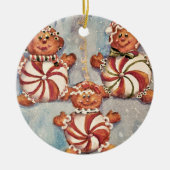 Gingerbread Cookie Family Keramisch Ornament (Voorkant)