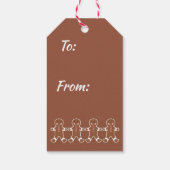 Gingerbread Cookie Gift Labels Cadeaulabel (Achterkant)