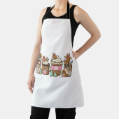 Gingerbread Cookie In Hot Cocoa Kerstliefhebbers Schort (Insitu)