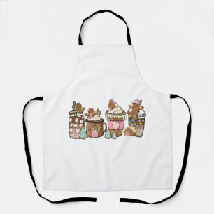 Gingerbread Cookie In Hot Cocoa Kerstliefhebbers Schort