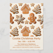 Gingerbread Cookie Invite Kaart (Voorkant)