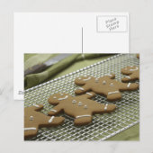 Gingerbread Cookie Kerst Kaarten en Stickers Feestdagenkaart (Voorkant / Achterkant)