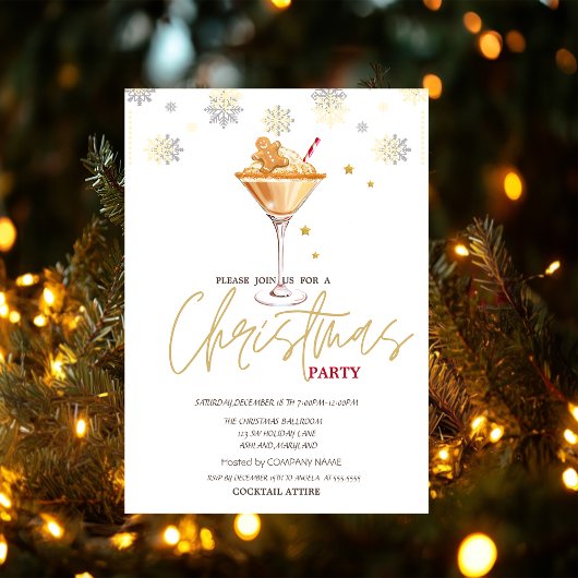 Gingerbread Cookie Mannen Snow Company Christmas Kaart