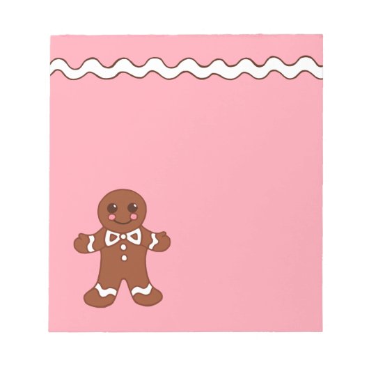 Gingerbread Cookie Notitieblok (Voorkant)