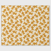 Gingerbread Cookie op crème Cadeaupapier (Vlak)