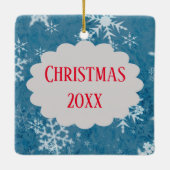 Gingerbread Cookie Paar Kerstnamen Keramisch Ornament (Achterkant)